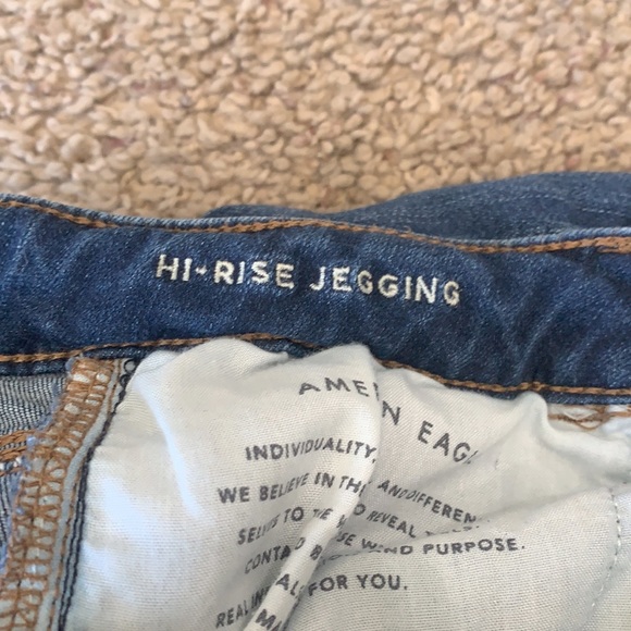 AE High Rise Jeggings Size 6 Short Jeans - Picture 8 of 9